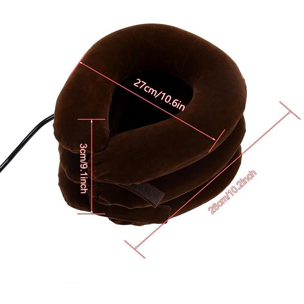 Air Inflatable Pillow Cervical Neck Traction Device For Easing Muscle Pain