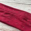 Wide Punk Headwrap Korean Style Elastic Hair Band Fashion Rivet Headbands  Headwear