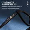 Blue Light Blocking Glasses with Pearl UV Unisex [Cyxus] Detail, Protection, Stylish, (01 Black)