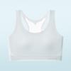 Breathable Seamless Training Vest Bra for Girls, Fixed Cups, Ice Silk, Thin Student Style