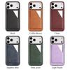 Mirror Wallet Card Slots Magnetic Leather Phone Case for IPhone 17 Pro Max 17 Air 16 15 14 Plus 13 12 Wireless Charging Cover