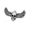 Gotische Hip Hop Totenkopf Anhänger Halsketten Für Männer Edelstahl Punk Mode Skelett Halskette Halloween Schmuck Geschenke Großhandel