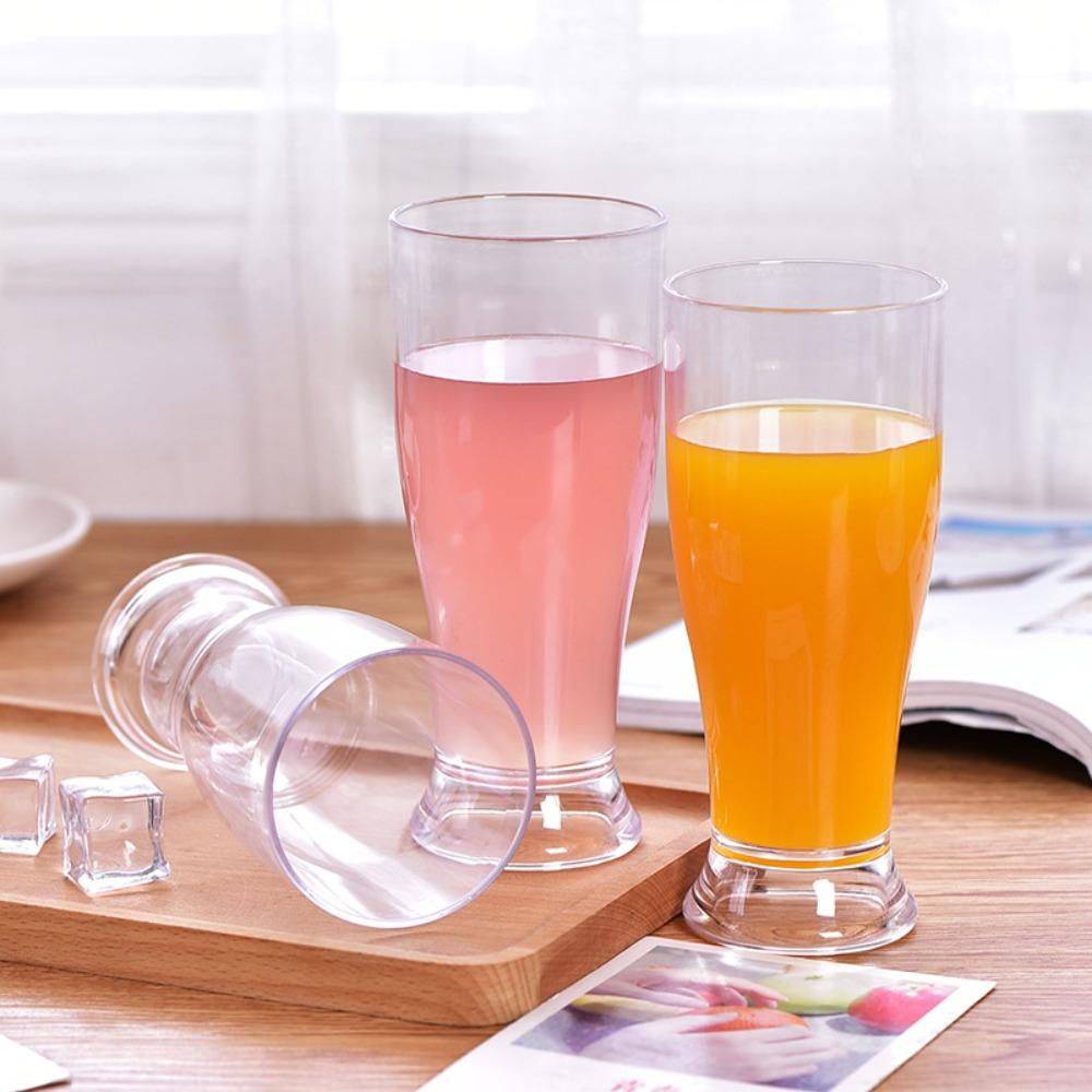 Transparent Beer Mug Acrylic Water Cup Barware Beer Cup  Bar