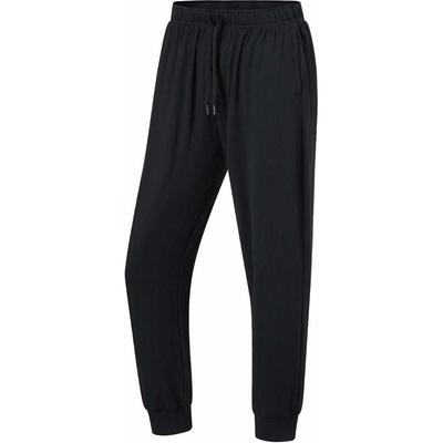 Bequeme Lässige Einfache Schnürung Sport Lange Hosen Damen Unterteile Schwarz AKLU608-2