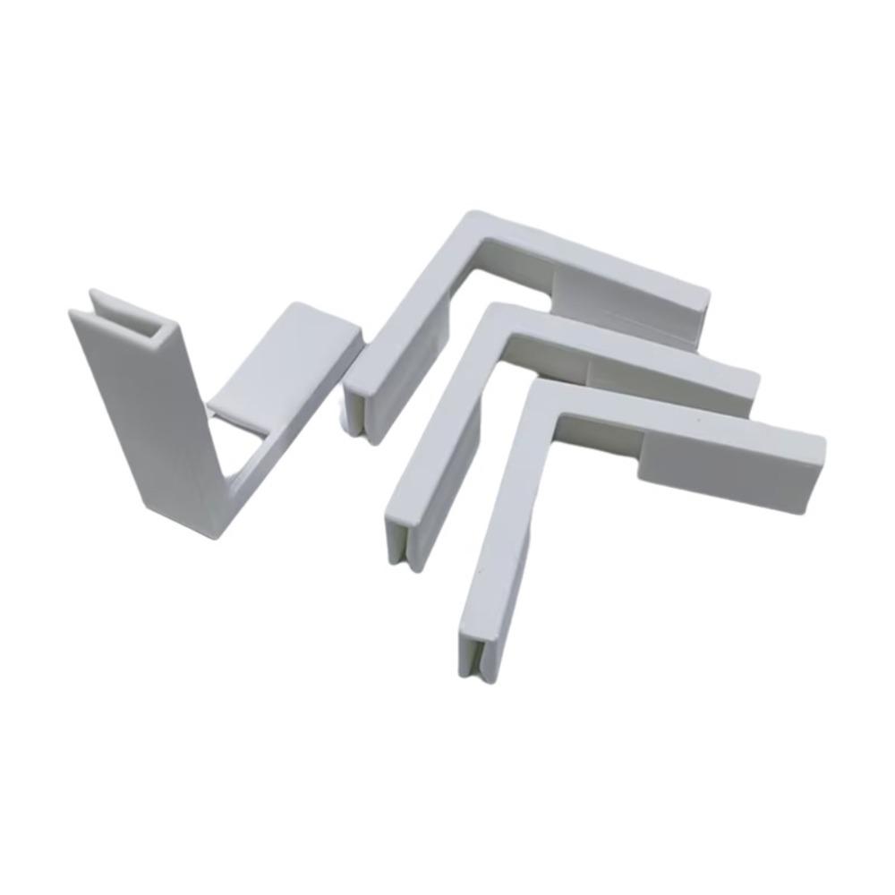 4Pcs Rigid Plastic Box Edge Clamps Reusable Corner Fixing  Storage Bucket Making белый