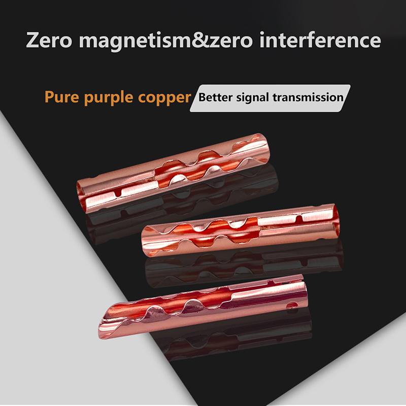 4Pcs High Quality Pure Copper Bfa 4Mm Z-Type Banana Plug Speaker Cable Connector Accessories