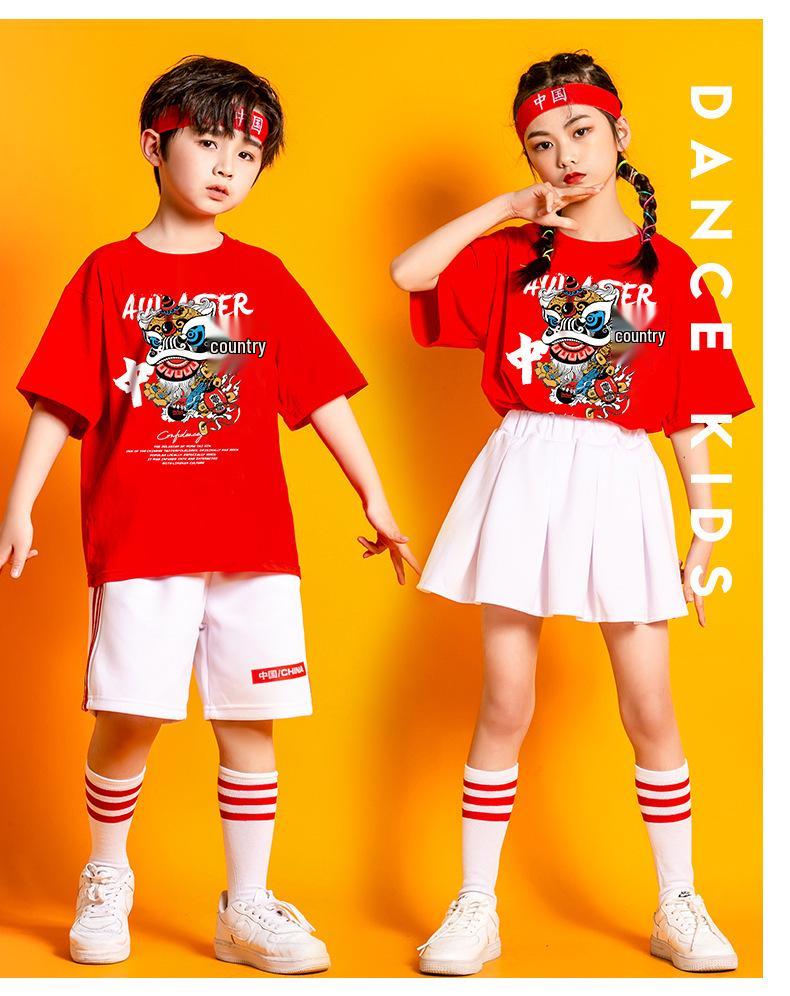 Children’s Day Chinese Style Performance and Choir Costume for Elementary Sports and Cheerleading