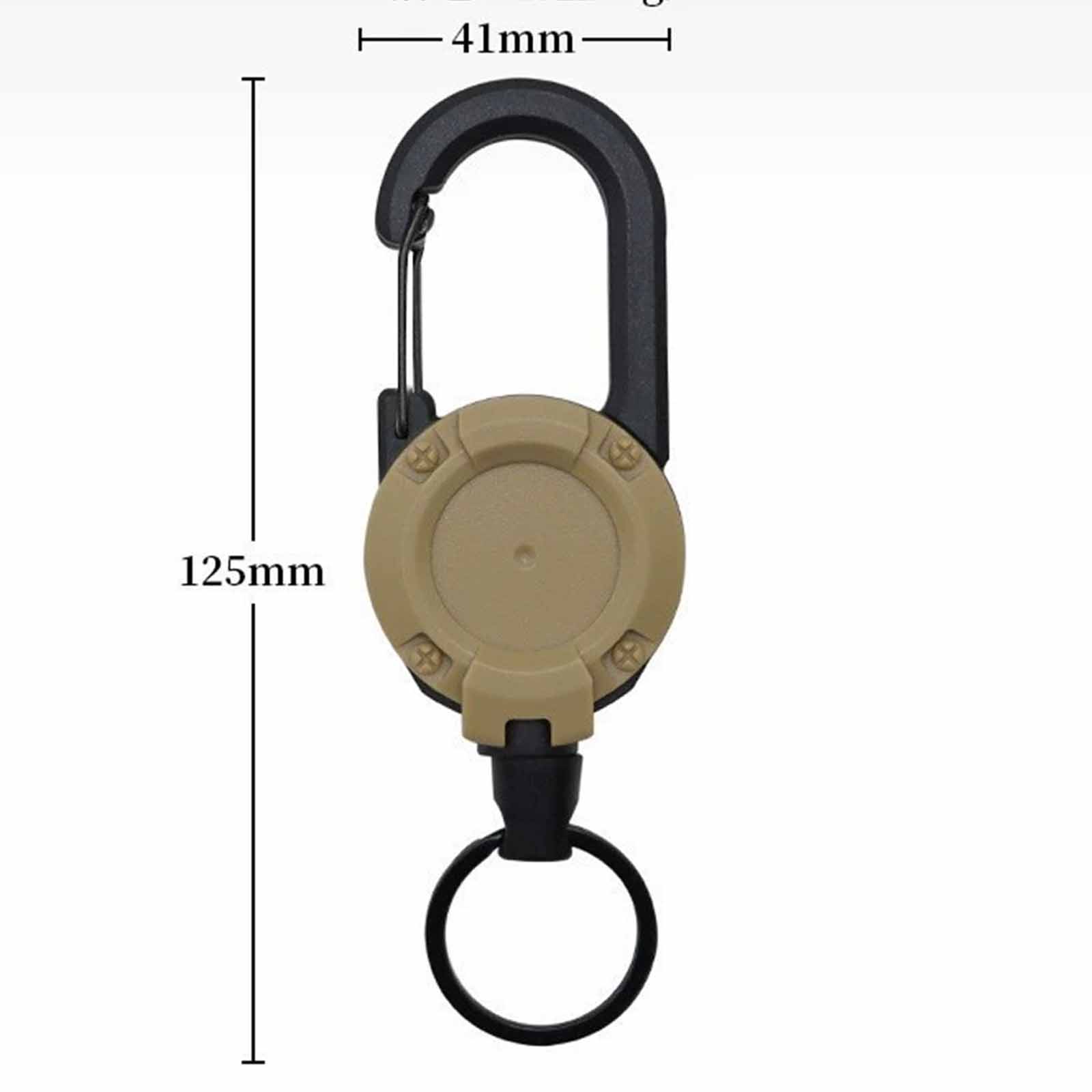 

Пряжка для подвешивания ключей на рюкзак – Телескопический стальной трос, Браслет от потери, Пряжка легкого вытягивания для рыбалки и пеших походов на открытом воздухе One Size