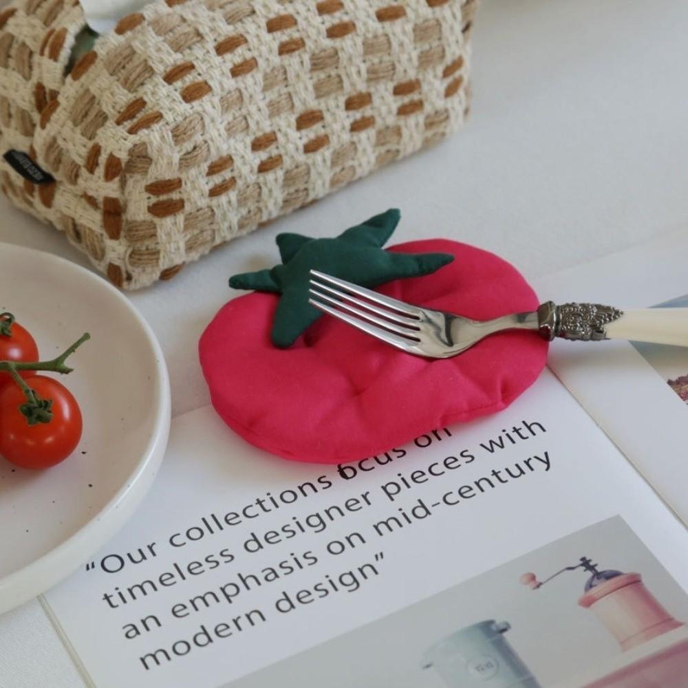 Fabric Material Cup Coaster Heat Resistant Coffee Hot Pad Desktop Ornaments Photography Props