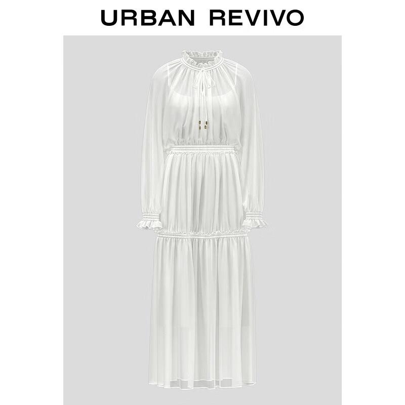 

UR Women s Fall 2025 Beaded Tie-Up A-Line Dress L