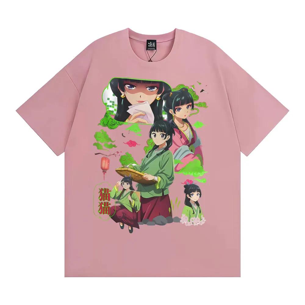 Pharmacist Diary Cute Anime T-shirt for Women Retro Harajuku Short Sleeve T-shirt Casual O-neck Loose Fit T-shirt