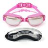 Goggles Earplugs Swimming With Attached Antifog No Leaking Comfortable Electroplated Swim Goggles With Box For Adult Women Men Youth