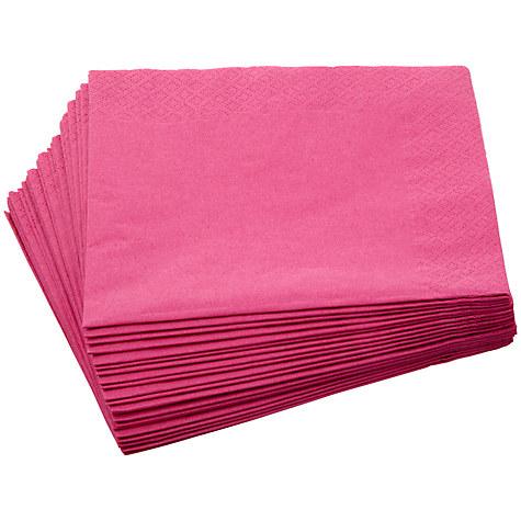 3-Ply Napkins 20 Pcs, Fuchsia (Fuchsia)