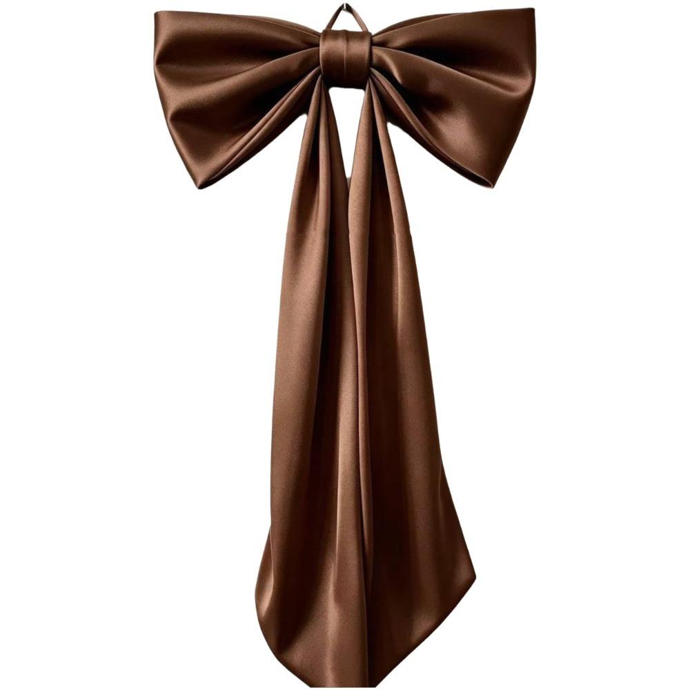 Elegant Large Christmas Bowknot Solid Color Creative Xmas Tree Topper Bows Reusable 60x120cm Christmas Decorative Bow