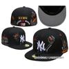 MLB New York Yankees AAA Baseballová čepice Plochý kšilt Liberty Lebka Vyšívaná Nastavitelná Sluneční kšiltovka