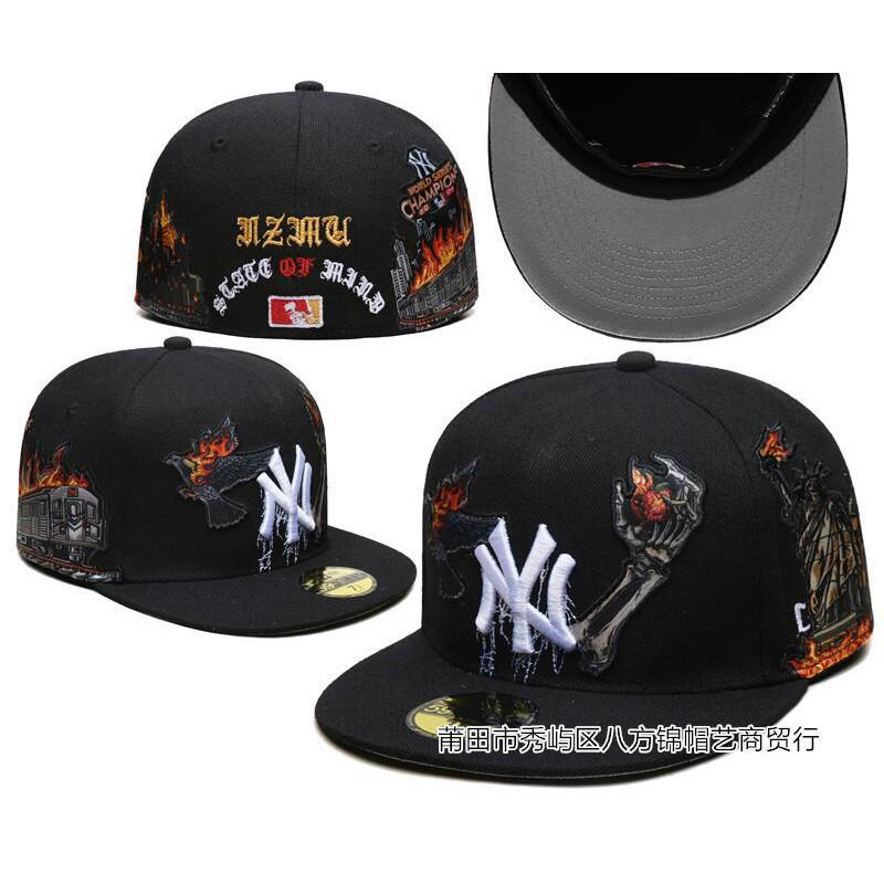 MLB New York Yankees AAA Baseballová čepice Plochý kšilt Liberty Lebka Vyšívaná Nastavitelná Sluneční kšiltovka