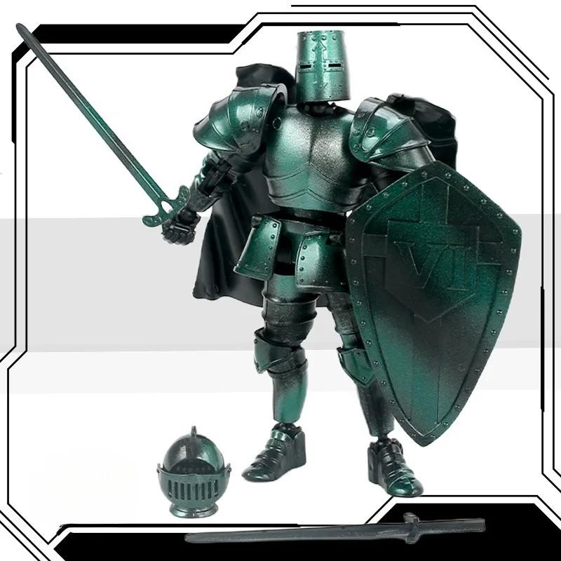 Medieval Knight  Lucky 13 Doll Figure Movable Joint Puppet Joint Building Block 3D Assembled Boy Toys Gifts Building Blocks Kids