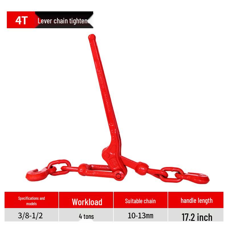 Iron Chain Wire Tightener with Double Hook Lever for Steel Rope Adjustment