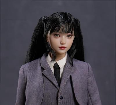 Figurină de acțiune la scară de jucărie compatibilă cu TBLeague Body Z6TOYS ZC008 Junior Girl Beautiful Girl Action Eye Asiatic Beautiful Woman Cap și haine Nu