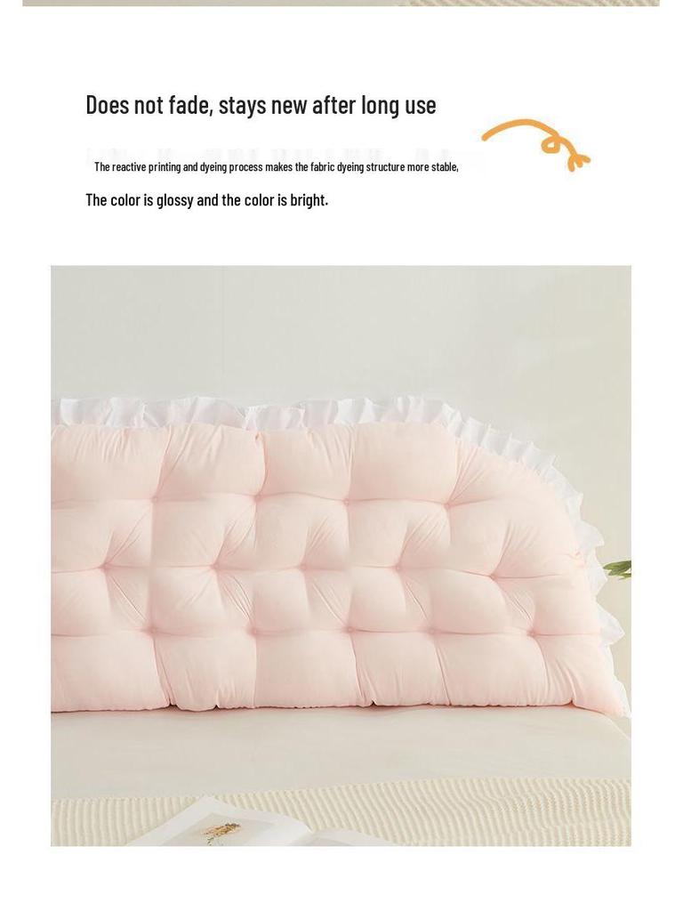 Dormitory Soft Headboard Cushion with Lumbar Support - Anti-collision, Princess Tatami Sofa Style.