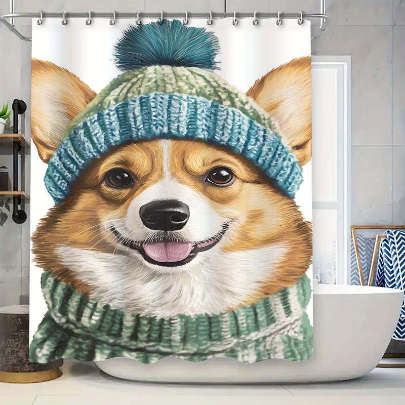 

Cartoon Monkey Print Shower Curtain Set For Bathroom Decor Kids Room Gift Decoration Waterproof Fabric With Hooks ( W60H190(CM)-1 Pcs