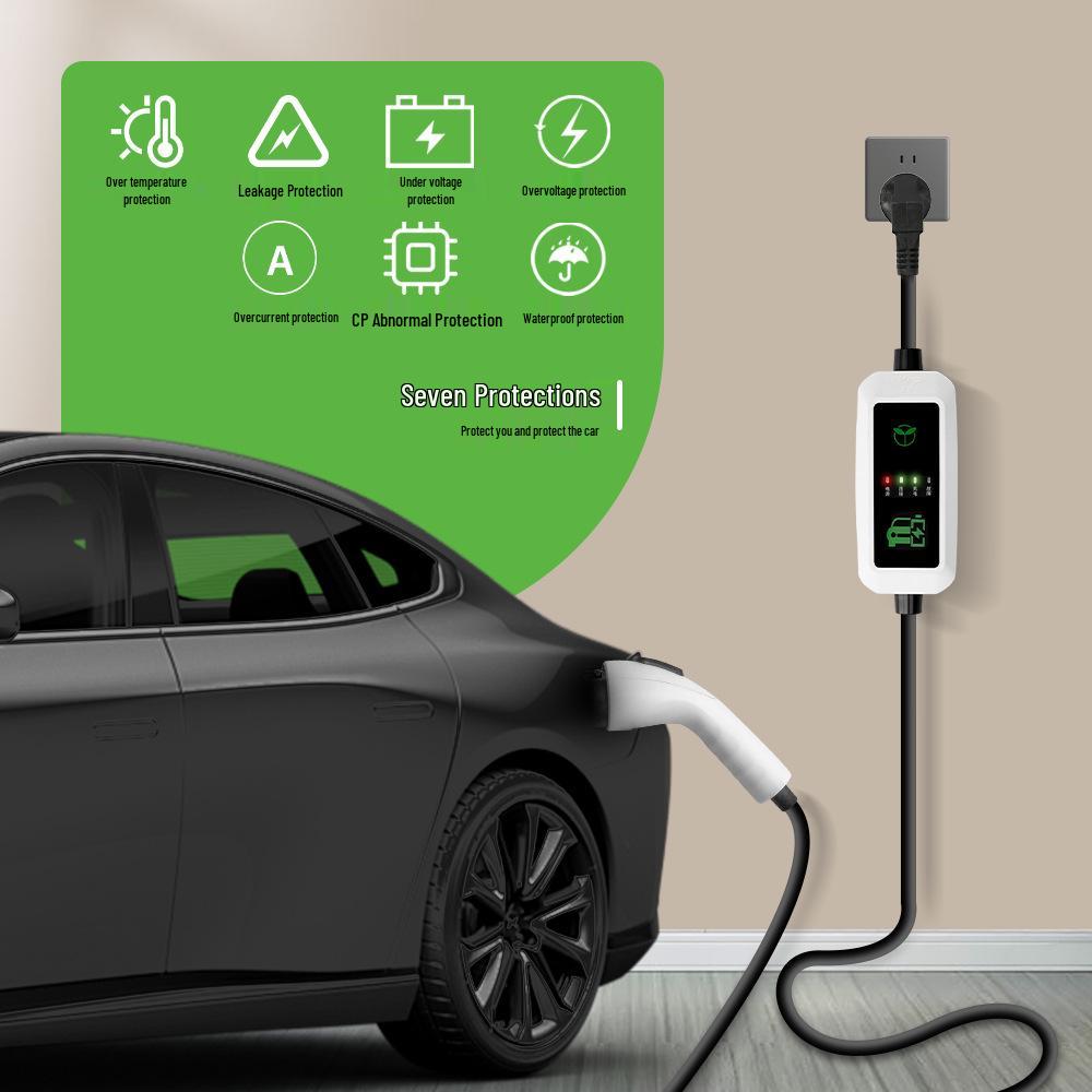3.5KW 16A Type 2 Home Portable EV Charging Station