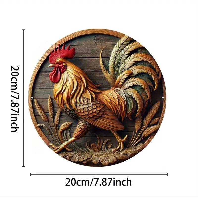 Pumpkin Wood Sign: Halloween Round Craft Door Pendant