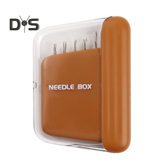 

Магнитный чехол для игл, держатель для швейных игл, большая вместимость, легкий, удобный для переноски, органайзер для вышивальных игл, коробка для хранения для швейных и художественных промыслов кофейный