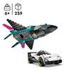 LEGO City 60489 Le Jet Contre la Voiture - Jouet de Construction des 6 ans - Idée Cadeau