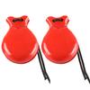 2 Pcs Spanish Castanets with String Traditional Flamenco Castanets Wood Percussion Orff Music Instrument Easy To Play