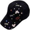 Trendy Water Drip Embellished Baseball Cap With Adjustable Fit For Fashionable Women
