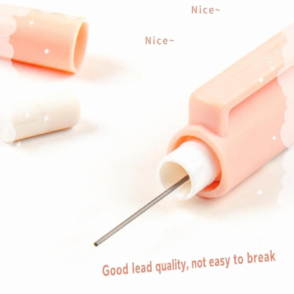 6/12pcs Morandi Automatic Pencils Triangular Barrel Student Writing Pencil Writing Sketching