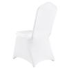 200PCS White Stretch Spandex Folding Chair Covers, Universal Fitted Chair Cover, Removable Washable Protective Slipcovers, for Wedding, Holiday,