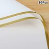 20 Stück Bunte Blumenwickler Goldener Rand DIY Geschenkstrauß Verpackungspapier Blume Wasserdicht Blume Dekoration