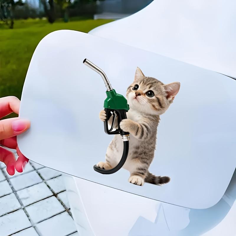 Cute Pet Cat Car Fuel Tank Stickers Car Decals Car Decorations