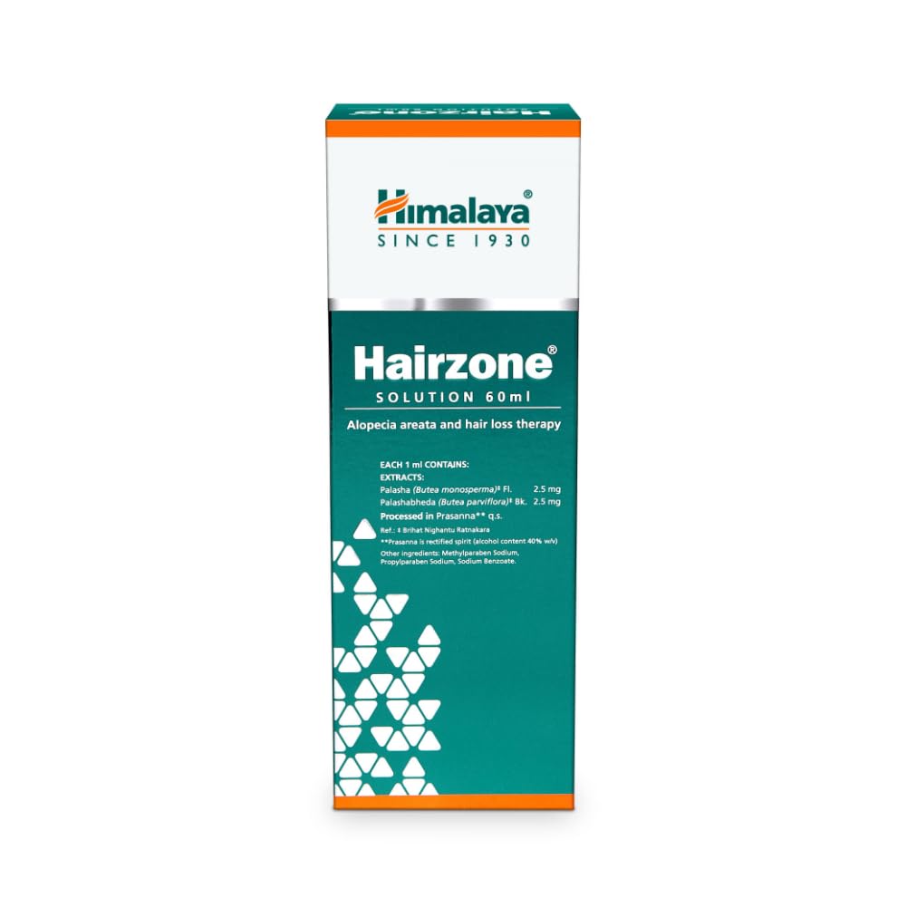 Himalaya Hairzone Solution 60ml Hair Strengthening Anti-Hair Fall Scalp Growth Treatment