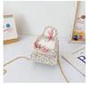 Cartoon Cute Bunny Pearl Handbag With Sequins Breathable Material Crossbody Bag
