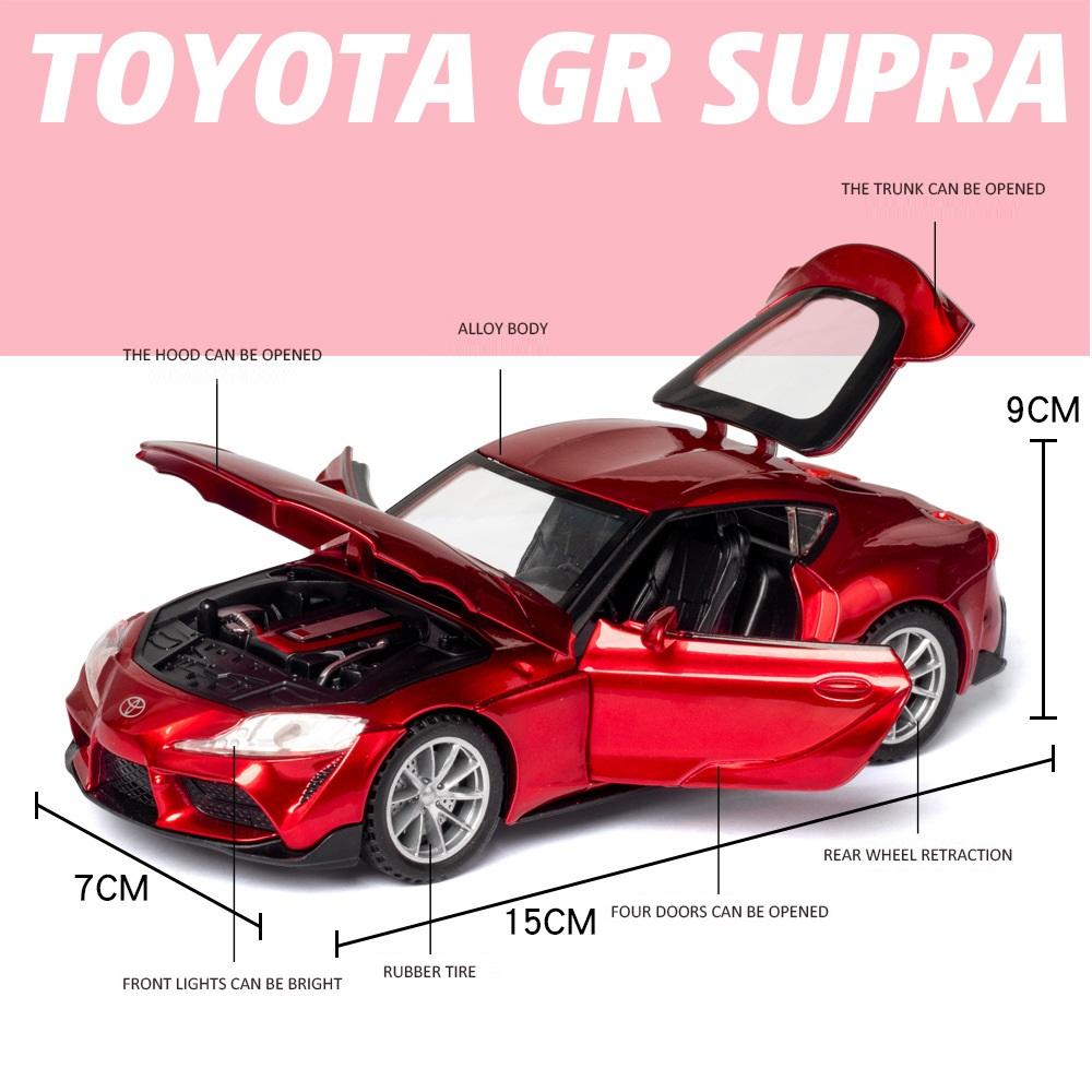 6 Inch Metal Car Toyota GR Supra Supercar Simulation Exquisite Diecast & Toy Vehicle 1:32 Alloy Collection Model Gifts For Children
