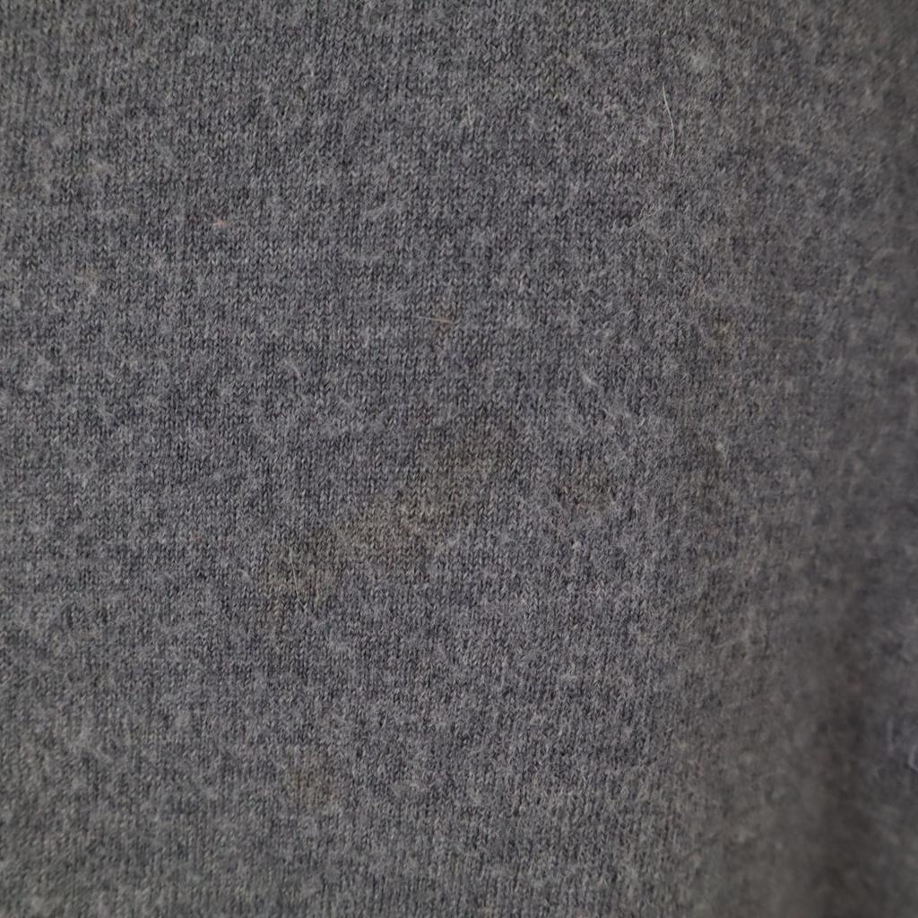 VERSACE CLASSIC V2 Long Sleeve V Neck Sweater M Gray Knit Women Used