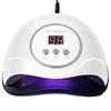 48W USB Powered Nail Lamp, Fast Cure LED Light Therapy Machine, Mini UV Gel Nail Dryer, 10T Portable Manicure Tool