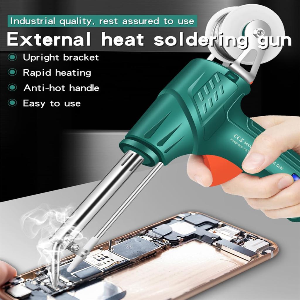 Internally Heated Industrial Welding Tools, 3 In 1 Portable 110V handheld Automatic Corded Multi-function Soldering Iron Soldering Gun Set for