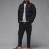 Jordan Flight Heritage Solid Color Stand Collar Zip-Up Casual Down Jacket Men Outerwear Black FB6989-045