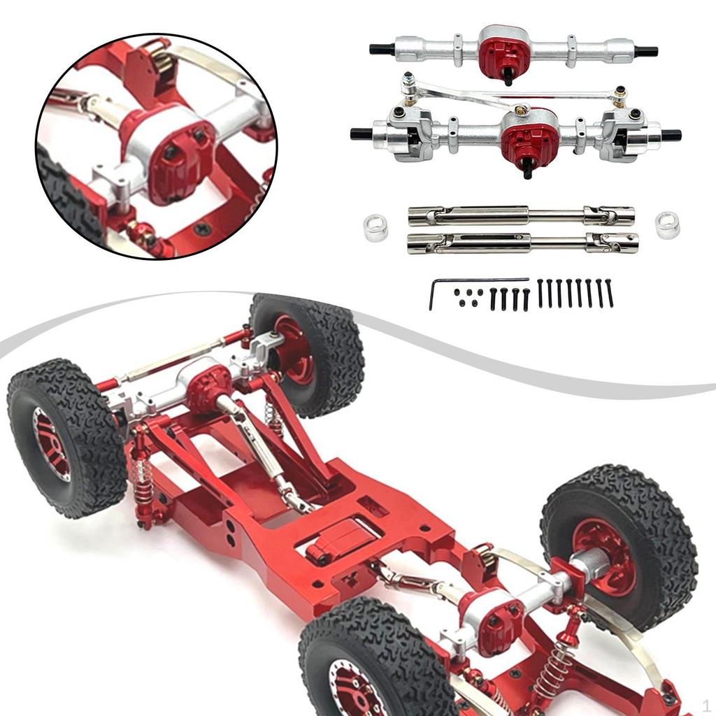1/12 RC Front Rear Axle Assembly Car Accessory Modified Easy to Install with Drive Shaft