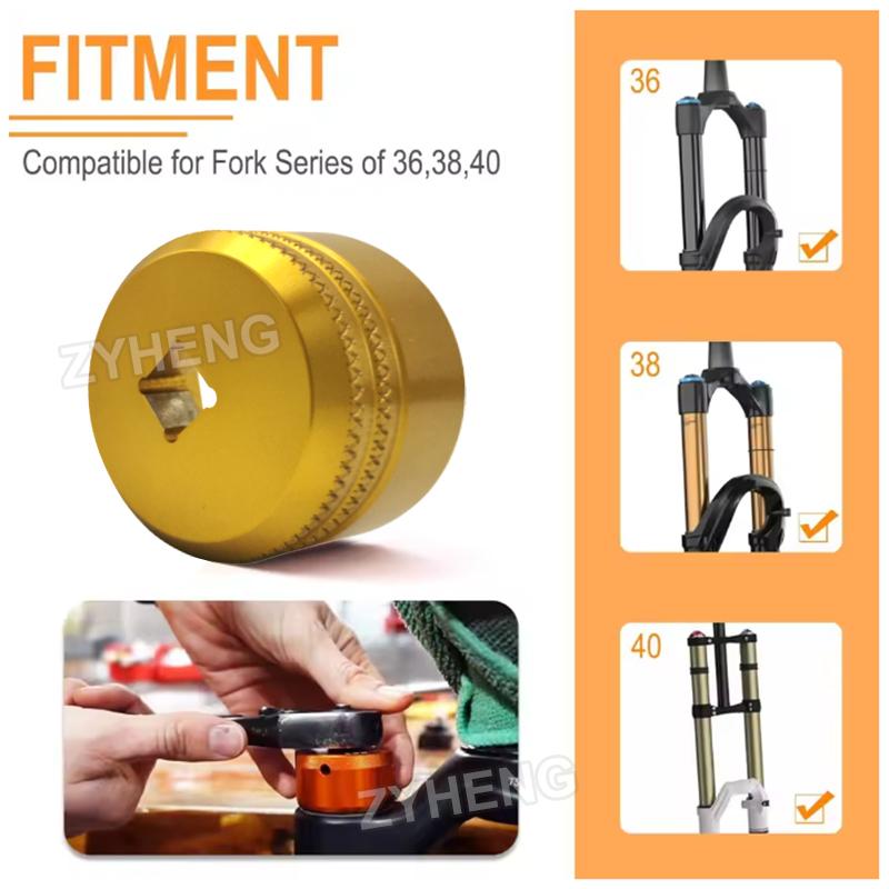 32mm Bike Fork Topcap Socket Tool Compatible for Fox Fork Series of 36,38,40 Use for 3/8" Ratchet Drive