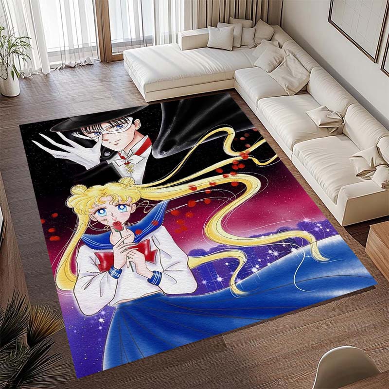 Diese beliebte Spielmatte im Anime-Design mit Pretty Guardian Sailor Moon besteht aus bequemem, weichem, dickem und rutschfestem Flan