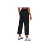 Under Armour Unstoppable Solid Color Elastic Waist Straight-Leg Sweatpants Women Bottoms Black 1376927-001