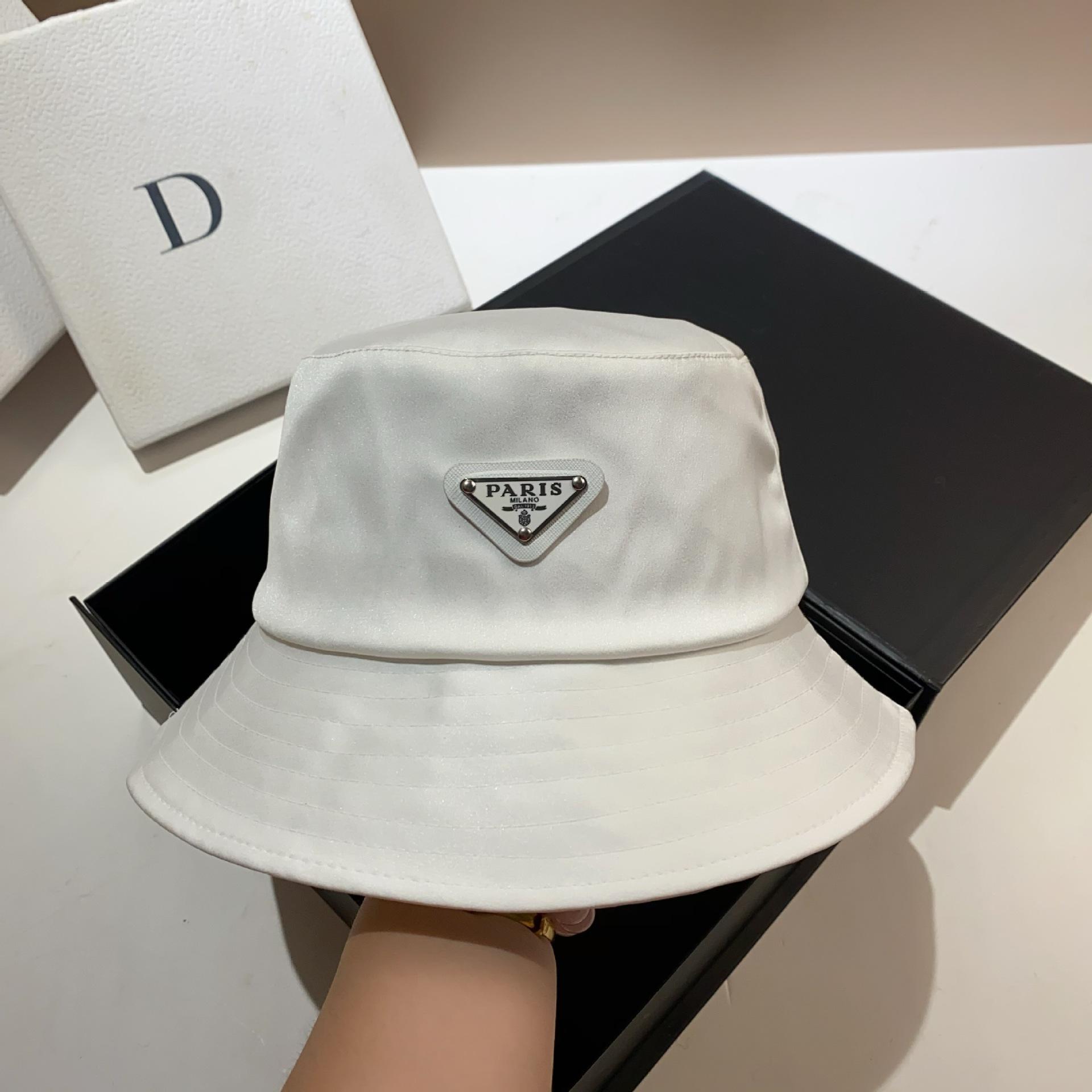 

Paris Inverted Triangular Acetate Bucket Hat French Paris Simple Casual Hat Autumn Outdoor Travel Shade Adjustable