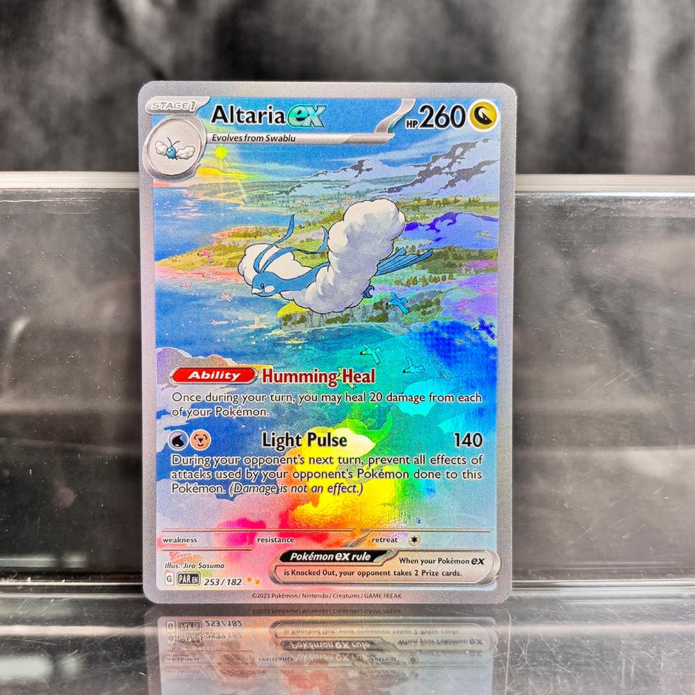 Holografische Spiel-Sammelkarten PTCG Proxy-Karten Glurak Pikachu Mew EX Einzelkarten PKM Folienkarten Gengar VMAX Skyridge (SK)