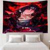 Dark Anime Character Printed Tapestry, for Bedroom,Livingroom, dormitory, Large Wall Decor, Fabric Decor Fan Birthday Gifts