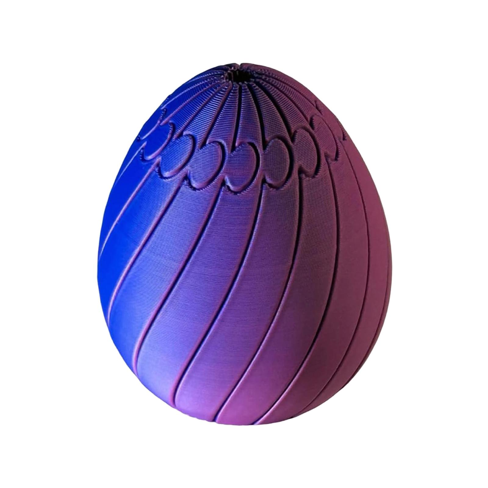 

Child S Carpet Egg 3d Printed Slippery Egg Easter Egg Toys Easter Stuffers Rotating Puzzle Toy For Stress Colorful Desk Toy One Size